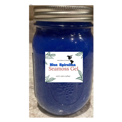 Blue Spirulina Seamoss Gel - 16 oz