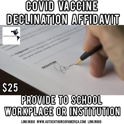 Covid Vaccine Declination Affidavit 